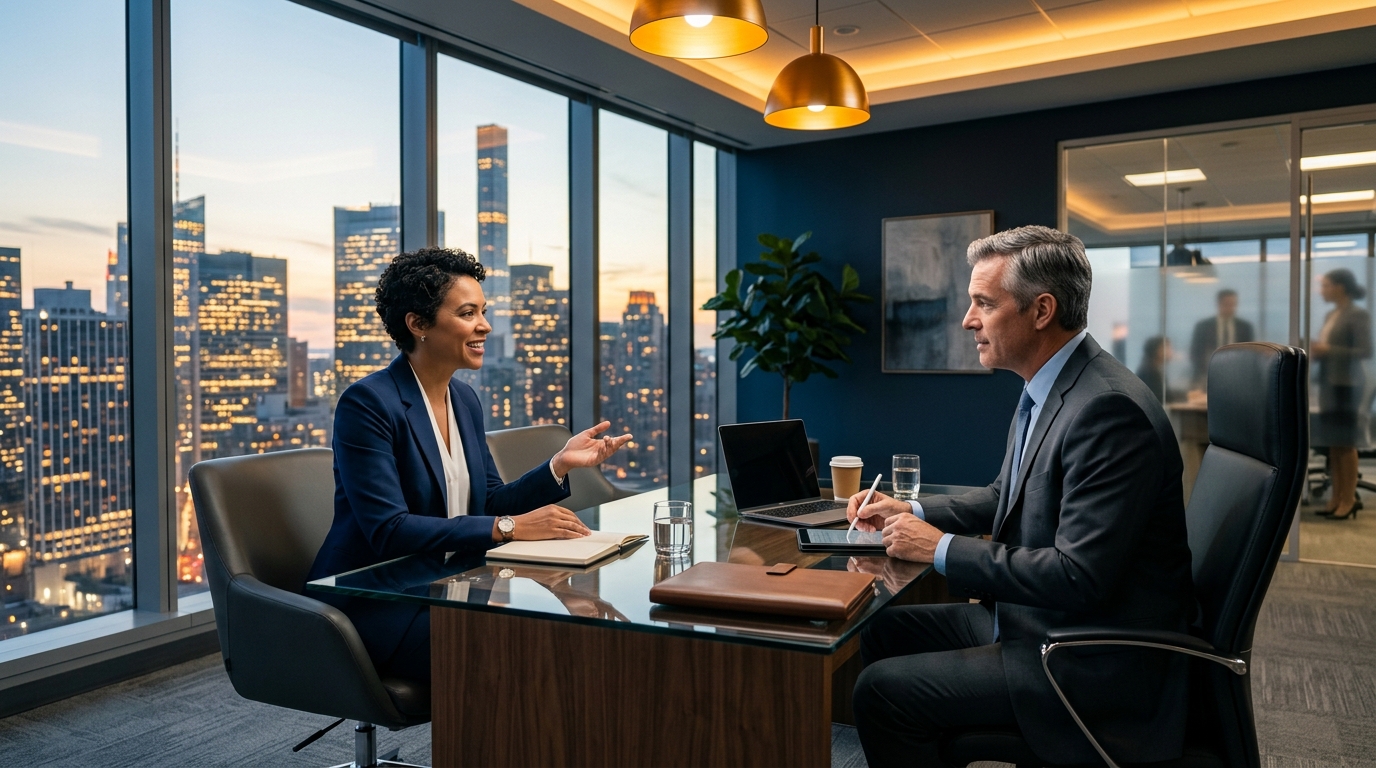Direct Hire Recruiting Services executive office interview